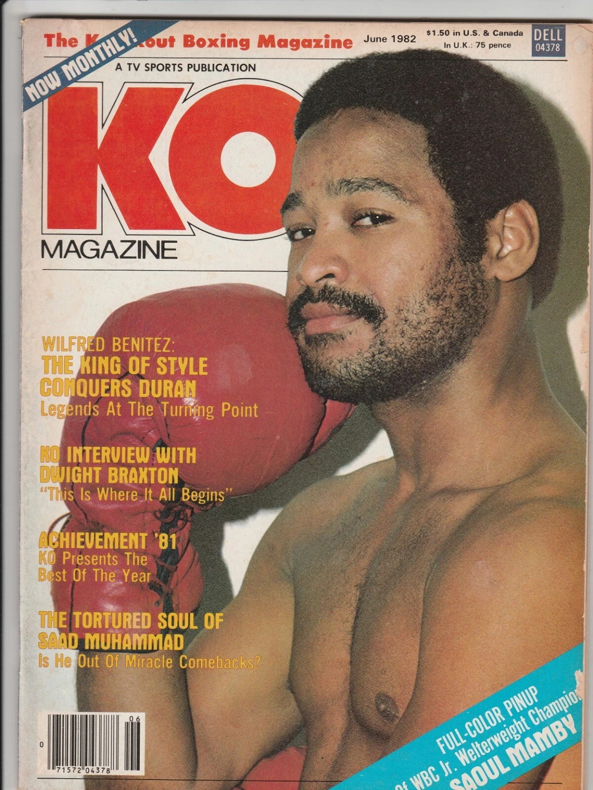 KO MAGAZINE WILFRED BENITEZ BOXING HOFer COVER JUNE 1982 - Picture 1 of 3