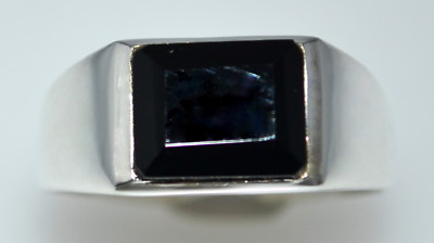 Black Sterling Silver Signet Rings for Men for sale - UK