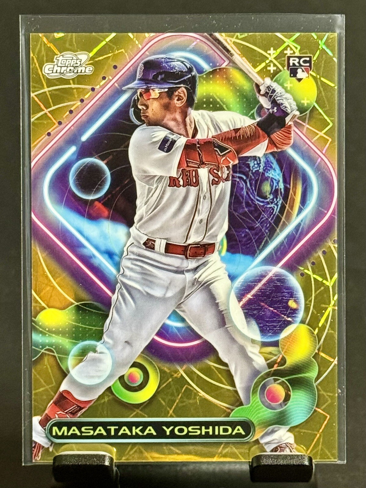 2023 Topps Cosmic Chrome Masataka Yoshida RC #185 Gold Interstellar /50 RED SOX