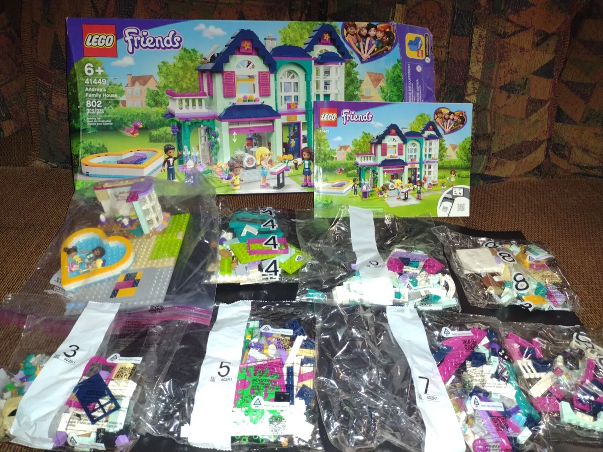 LEGO Friends 41449 Andrea s Family House Retired Set 7 Sealed Bags Box Manual