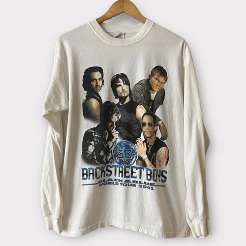 Backstreet Boys Vintage Tour Boy Band Pop Long Sleeve T 2000s vintage concert t-shirt, vintage, single stitch, B+ condition