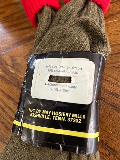 2 PR VINTAGE BOY SCOUT OFFICIAL UNIFORM  CLASSIC KNEE SOCKS RETRO MEN SIZE 10-13 - Image 2 of 2