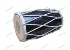 Musical Rope Dholak Mango Wood Traditional Indian Music Instrument With Cover
