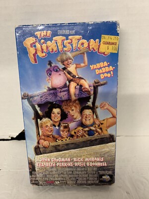 The Flintstones Vintage VHS Video Tape 1994 Movie Goodman Blockbuster Video!