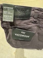 NWT Victorious Los Angeles Men's Black skinny fit Jeans size 40W X 34L