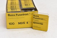 Buss Fusetron Slow-Blowing Dual-Element Fuses MDX 4 Lot of 95 Fuses 19 Cases of5