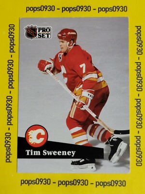 Tim Sweeney, Calgary Flames, 1991, Pro Set, #364