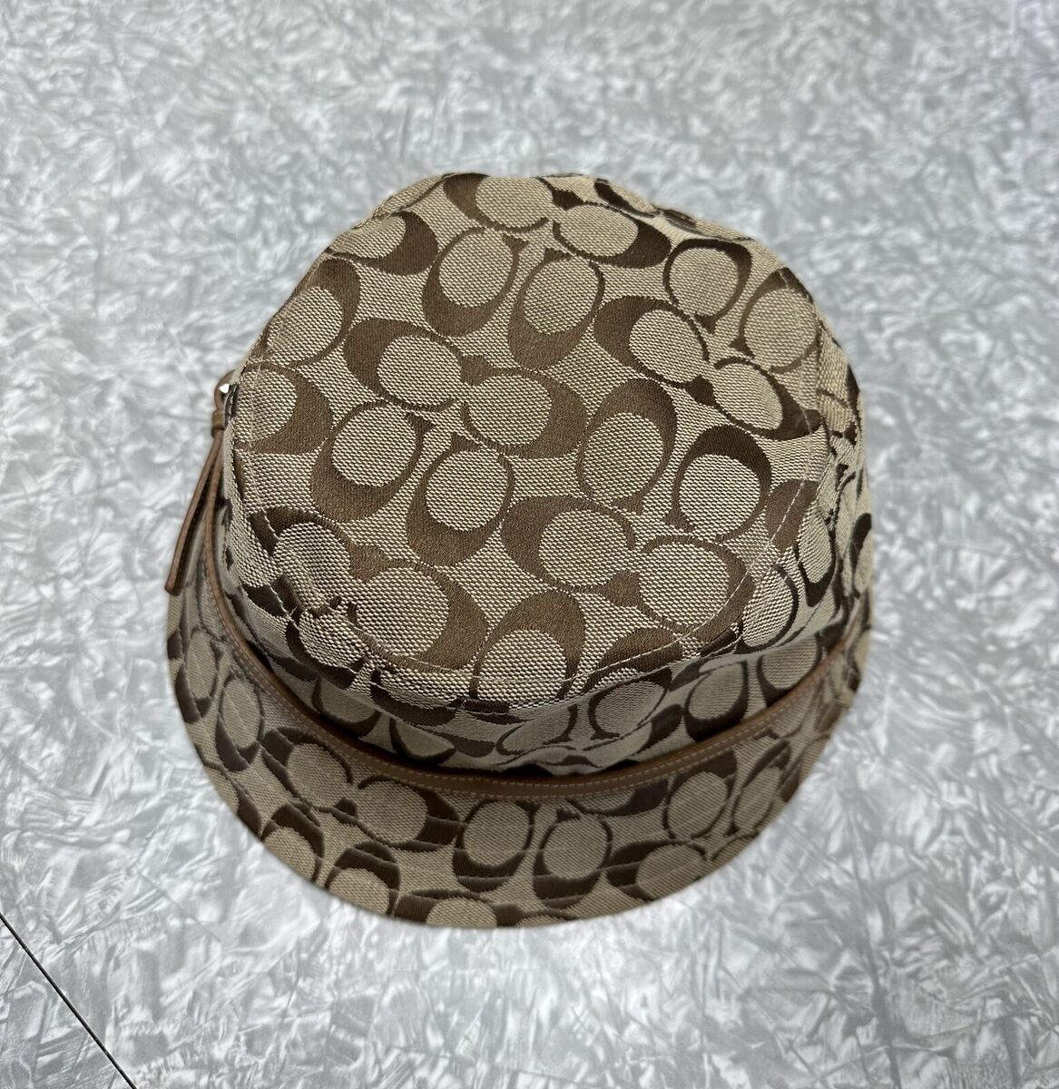 Coach Monogram Vintage 90's Bucket Hat Size Petite Small Coach Monogram Vintage 90's Bucket Hat Size Petite Small