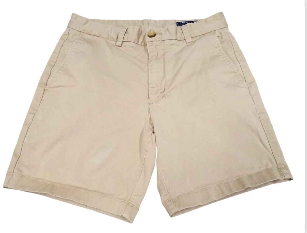 Vineyard Vines Men’s Shorts 30 Khaki Breaker Short Flat Front Golf Casual Chino