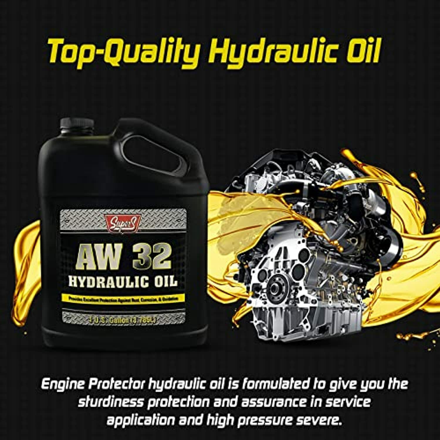 Super S Engine Protector AW32 Antiwear Hydraulic Oil Fluid, 1 Gallan