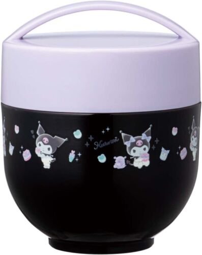 Sanrio Character Kuromi Insulated Rice Bowl Lunch Jar Lunch Box 540ml New Japan - Picture 1 of 12