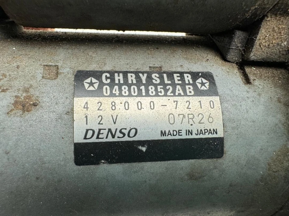 2011-2016 CHRYSLER 300 3.6ltr V6 стартер DENSO P/N 428000-7210 OEM Б/У ДЕТАЛЬ - Изображение 2 из 4