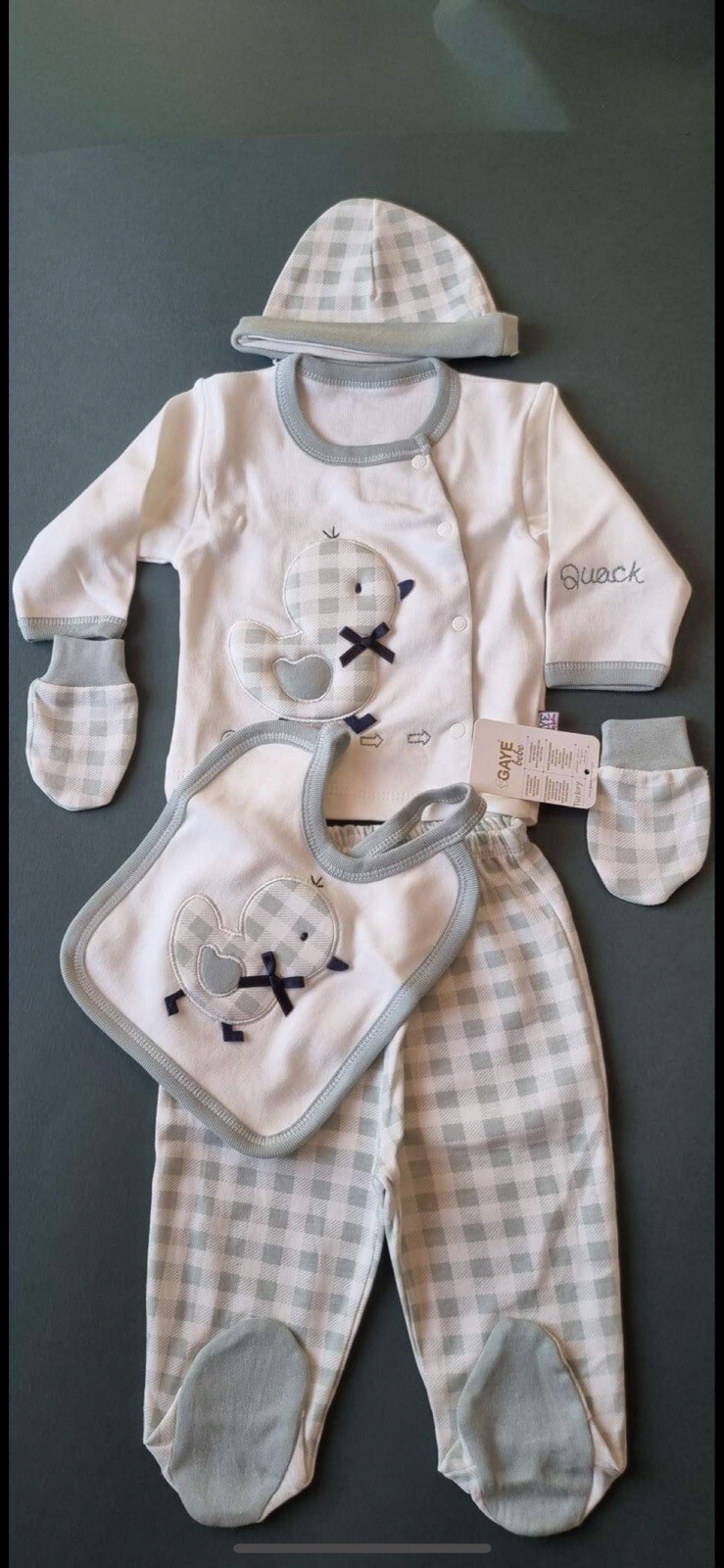 Juego de 5 piezas de ropa para bebé recién nacido