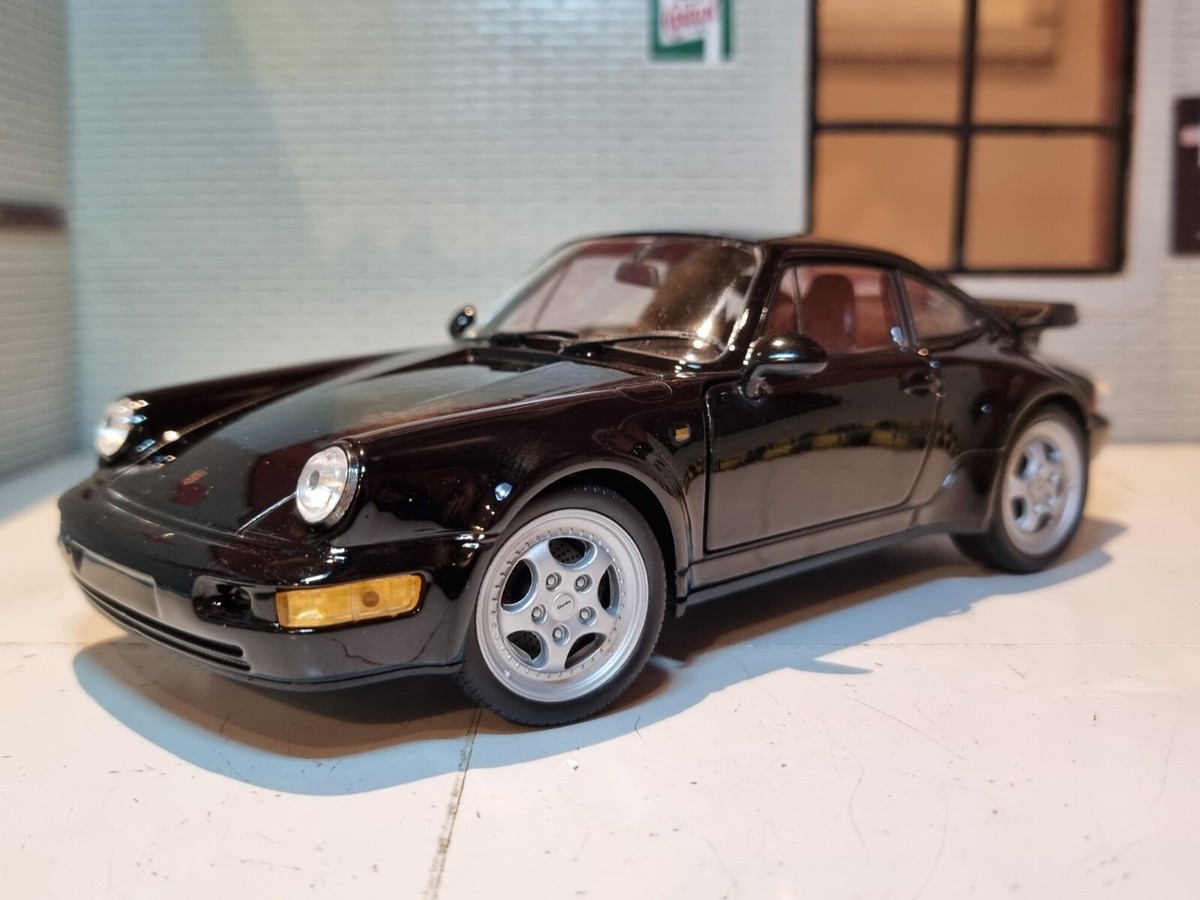 Porsche 911 Turbo 964 Black Welly 1:24 Scale Diecast Model Car
