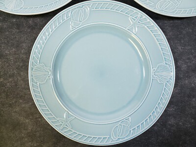 Set of Pfaltzgraff Antigua Blue Dinner Plates 11