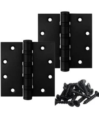 4" Door Hinges - Stainless Steel Square Corner 4 "x 4" inch Heavy Duty Ball... - Image 1 of 3
