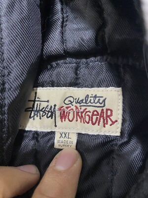 Stüssy Camouflage Canvas Needlepunch Work Jacket Woodland Stüssy Camouflage Canvas Needlepunch Work Jacket Woodland