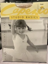 Capezio Studio Basics Matte Semi Opaque Tan Tights 1825C C18 Kids Girls