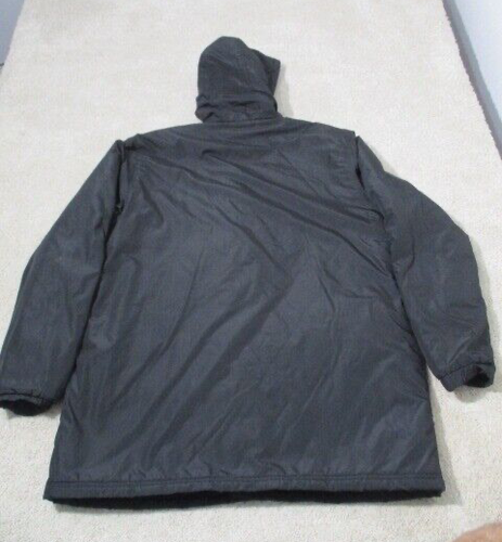 OBEY Propaganda Snap Puffer Hoodie Jacket Coat Size XL Quilted Lined Black - Picture 9 of 13