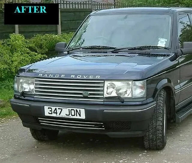 Range Rover 1996-2002 cromo parrilla inferior moldura P38 1997 1998 1999 2000 2001 Foto 4 de 4