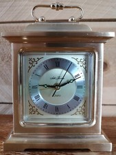 Seth Thomas Rapture Solid Brass Quartz Clock 4RE703 Vintage Carriage Alarm Japan