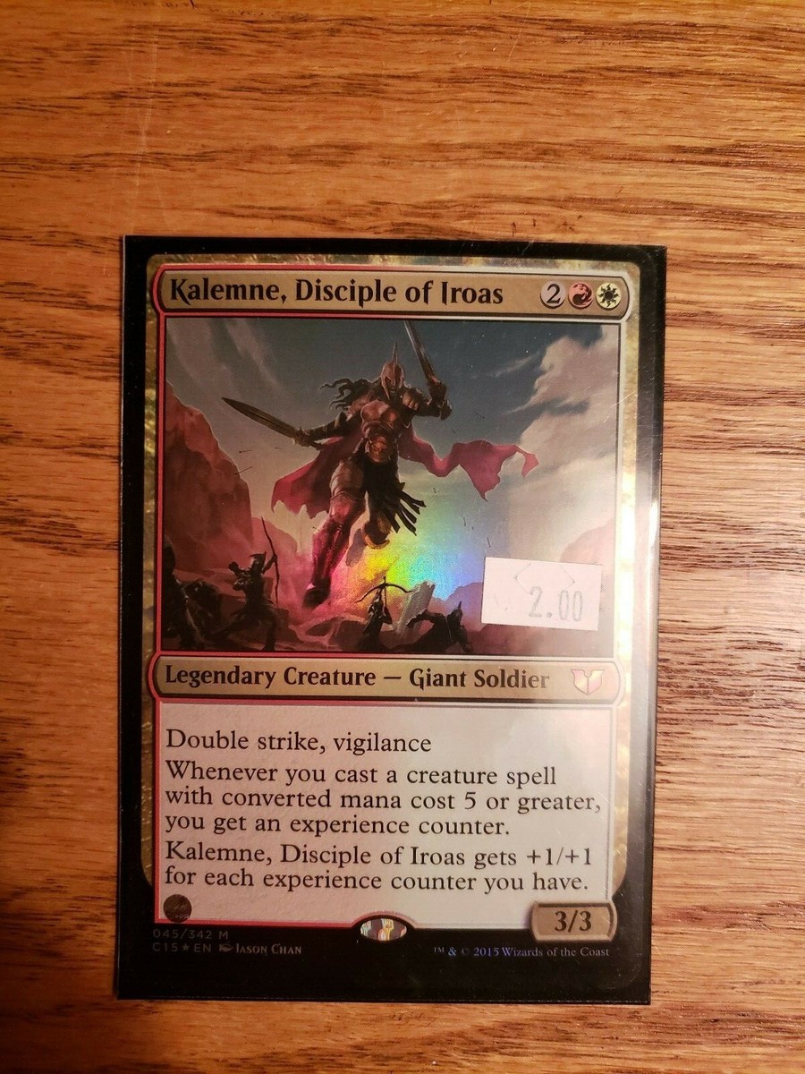 mtg kalemne commander deck Oversized Kalemne, Disciple of Iroas MTG Magic 100-Karten Commander Deck