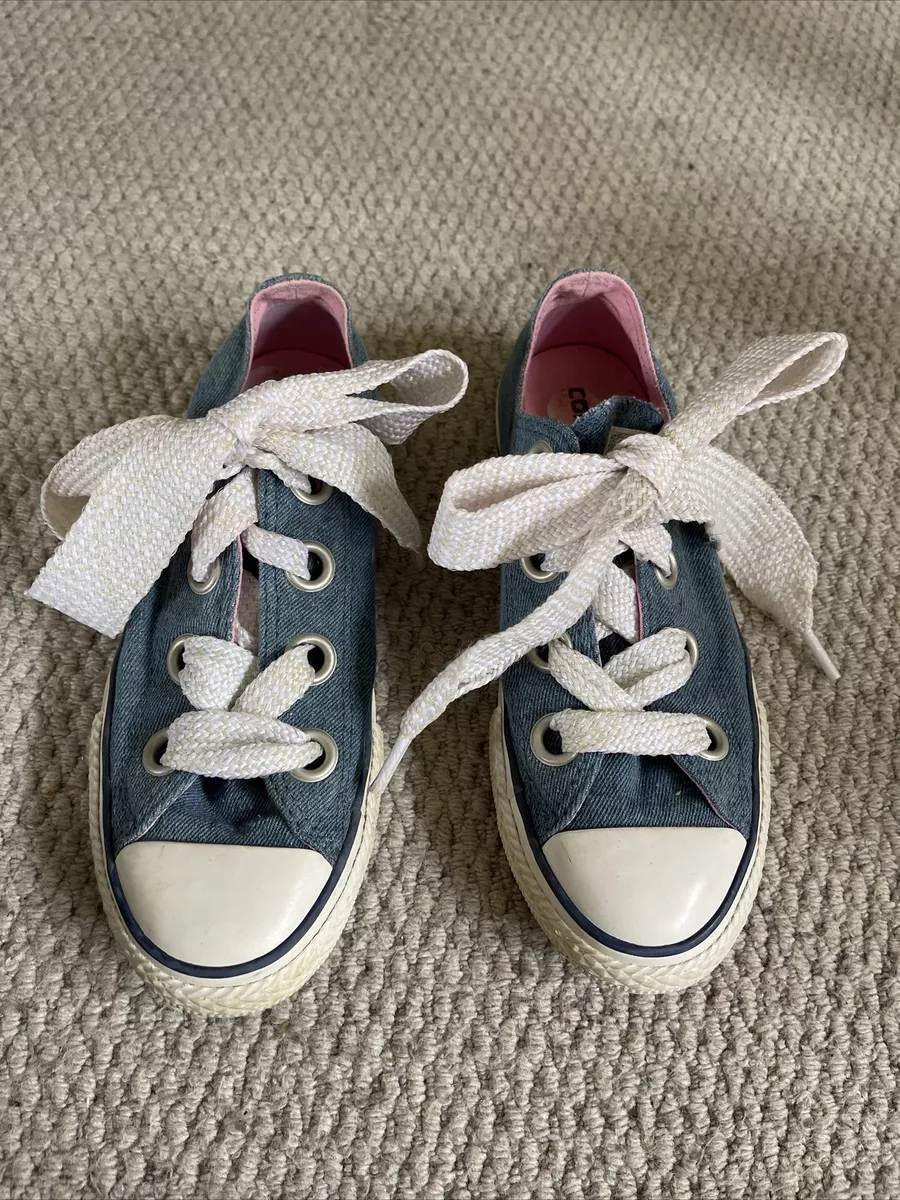 Converse Size 2 Denim Worn Twice
