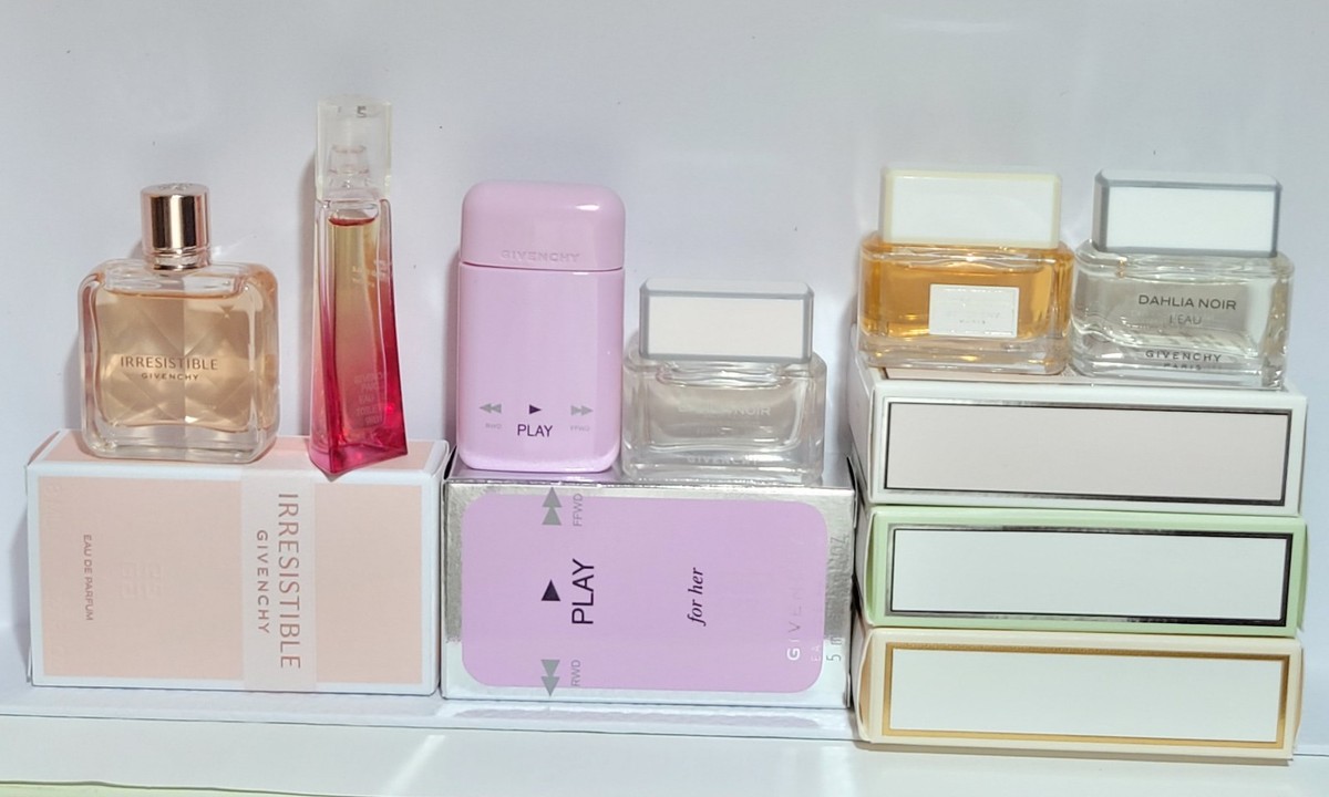 SIX New Box Givenchy Discontinued Perfume Miniature Minis PLAY