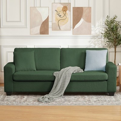 83'' Green Loveseat Sofa Modern Two-Person Sofa Bedroom & Living Room Couch