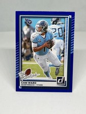 Cam Ward 2025 Donruss Rookies &amp; Highlights Blue /25 Titans #DRH-42