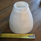 Vintage Corning Waffle Milk Glass Light Lamp SHADE Diffuser 6" Home Decor