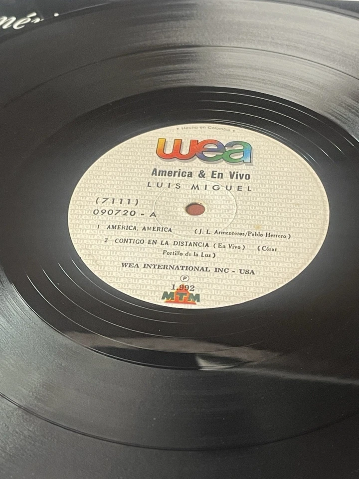 Luis Miguel – América & En Vivo - WEA Colombia 1992 Foto 4 de 4