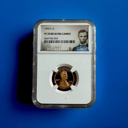 1995-S Lincoln Memorial Cent NGC PF70 RED ULTRA CAMEO,US Mint’s Last Order May25