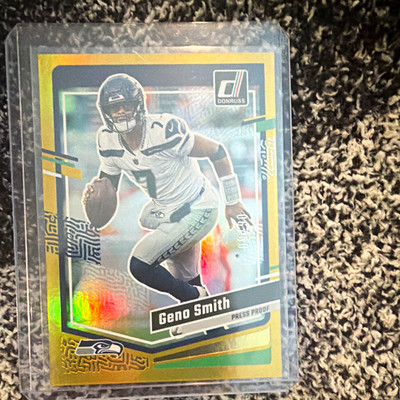 Panini 2023 Donruss Geno Smith #258 Press Proof Gold #/50 Seahawks