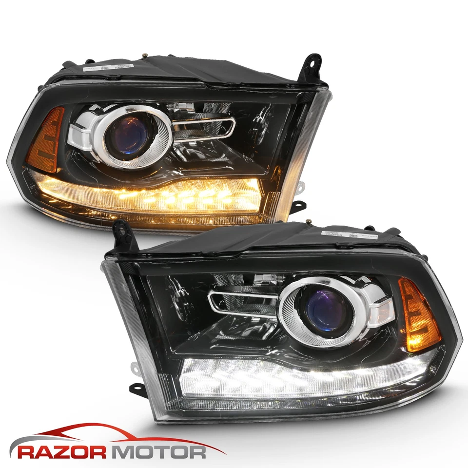 2009-2018 Dodge Ram 1500 2500 3500 Dual/Projector Switchback LED Headlights - Image 4 of 4