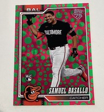 2026 Topps Series 1 SAMUEL BASALLO Green And Pink Polka Dots Rookie Card Orioles