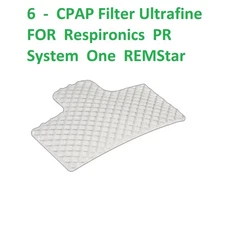 6 Pack CPAP Filter For Respironics PR System One REMStar CPAP  Ultrafine Filter