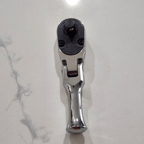 Snap On Tools NEW FKF80A 3/8" Drive Chrome Stubby Handle Flex Head Ratchet USA - Picture 2 of 6