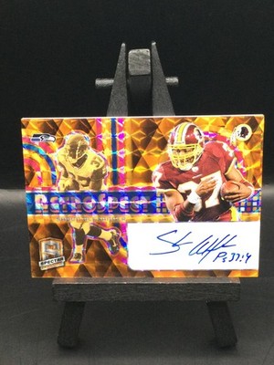 2024 Panini Spectra Shaun Alexander #RSA-SAR Auto RetroSpect Orange Neon /10