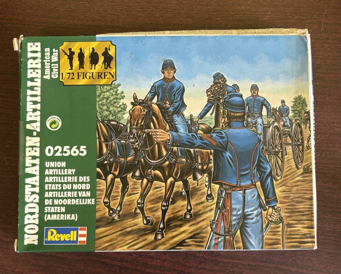 Revell 02565 1/72 Scale American Civil War Union Artillery Figures Mint Box Wear