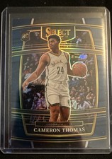 2021-22 Panini Select - Concourse Cameron Thomas #21 Blue Prizm (RC)