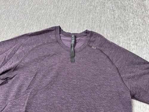 Lululemon Shirt Men S Purple Metal Vent Tech Tee Short Sleeve Gym Performance d - Picture 2 of 7