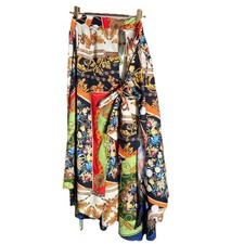 ASOS Skirt baroque print Chain And Floral Pattern Size 10 NWT