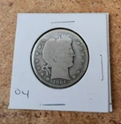 1904 P circulated Barber half dollar