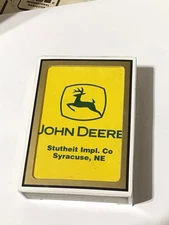 John Deere Playing Cards Stutheit Implement Syracuse Nebraska Advertising
