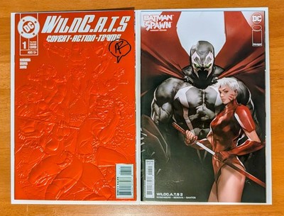 Wildcats 1 Red Foil 90s Rewind Variant Signed by Matthew Rosenburg 2 Spawn NM DC