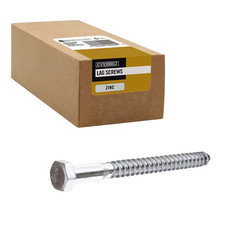 3/8 In. X 4-1/2 In. Hex Zinc Plated Lag Screw 25-Pack 