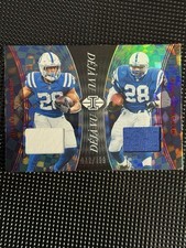 2024 Panini Illusions Déjà Vu Jonathan Taylor, Marshall Faulk/199 #DV-COL (MEM)