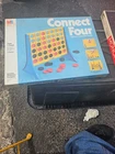 Vintage Milton Bradley Connect Four 4 Family Board Game Checkers 1978