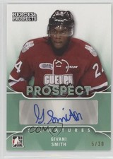 2015-16 Leaf ITG Heroes & Prospects Prospect Emerald 5/30 Givani Smith Auto f0v